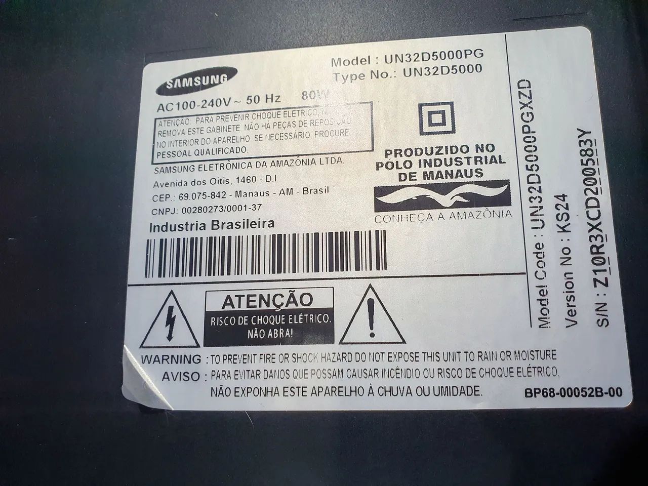 TV LED 32" Samsung Série 5 Full HD 4 HDMI UN32D5000PG - Foto 2