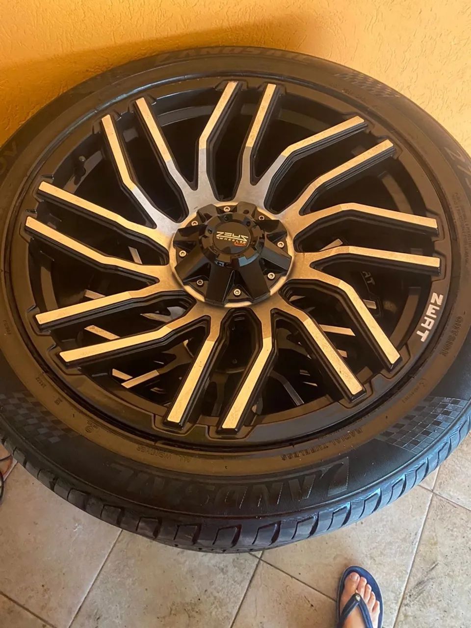 RODAS ARO 22 ZEUS WHEELS PARA S10 SILVERADO F250 6 FUROS