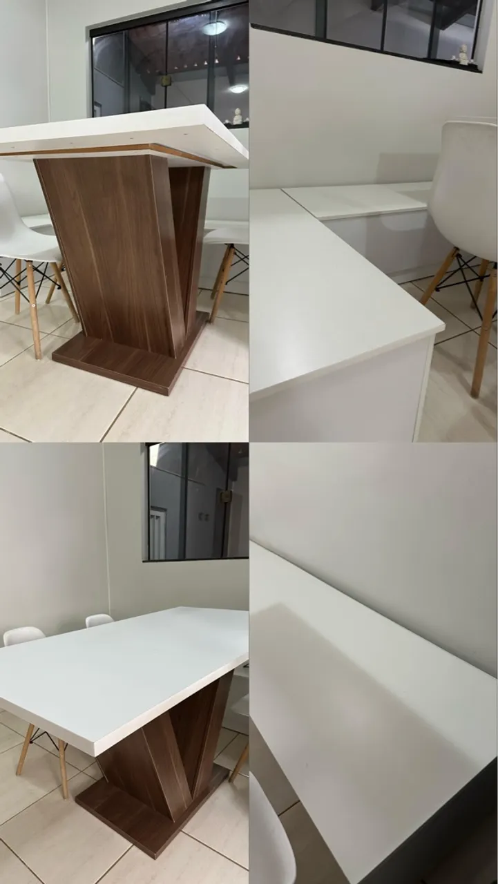 Mesa e bancos baú