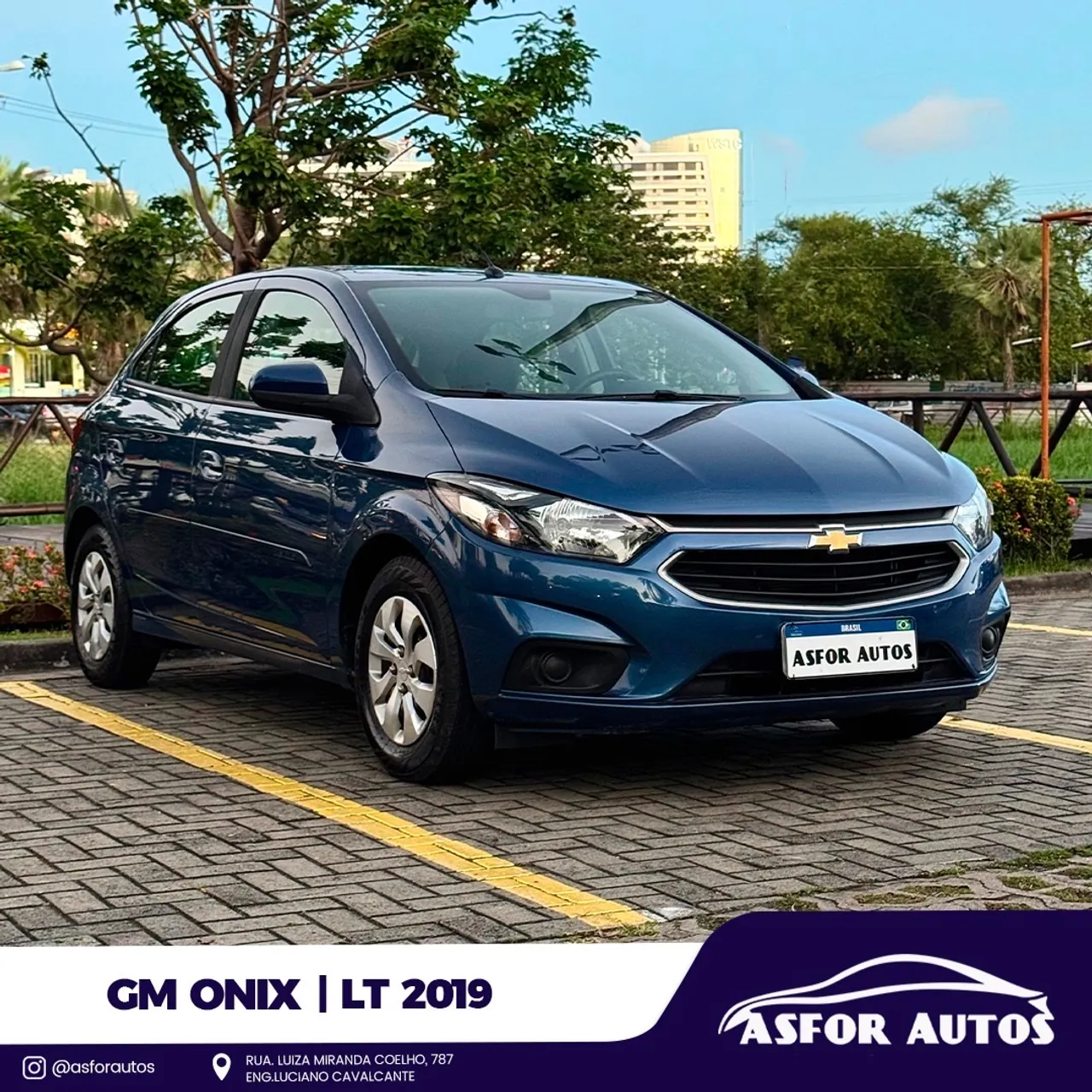 Chevrolet Onix LT 1.0 Azul - 2019