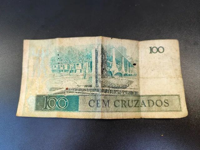Nota Cédula de 100 Cruzados - Foto 4