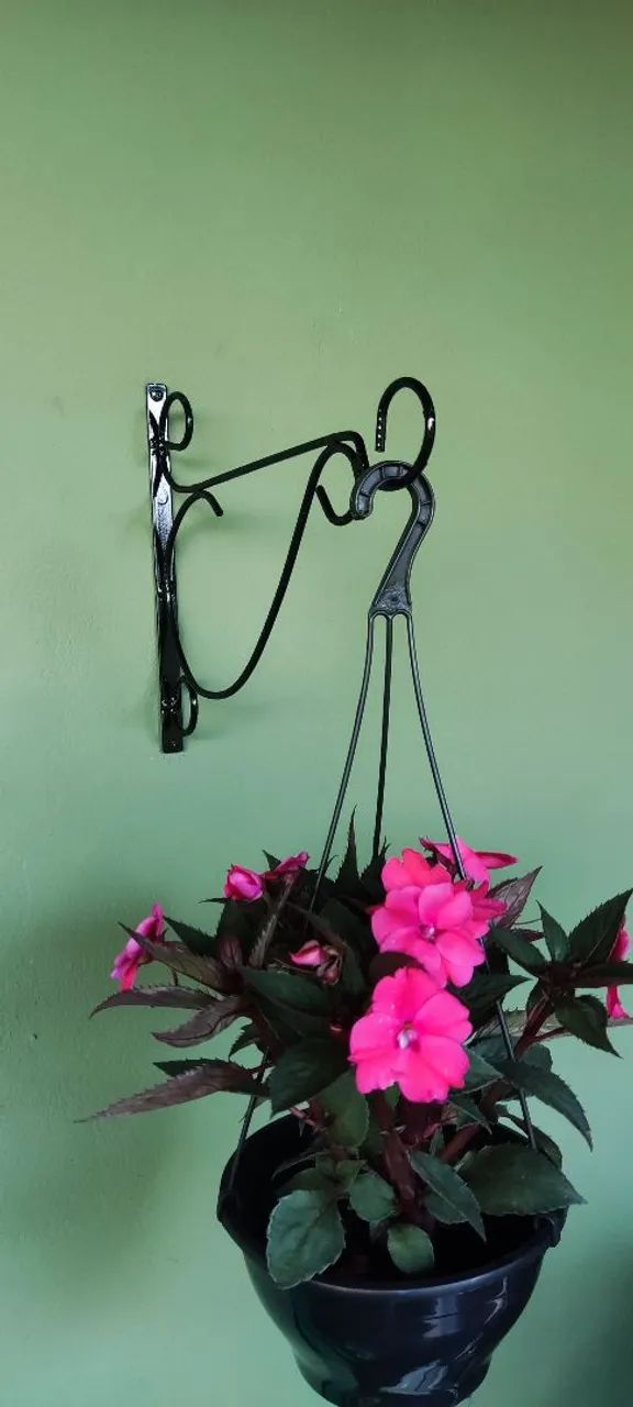 Suporte para vaso de planta forjado. - Foto 2