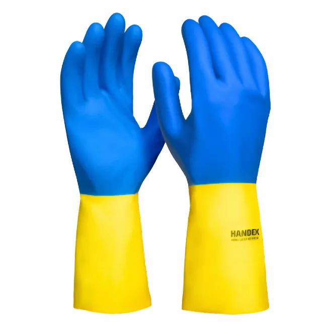 Kit 5 Luvas Proteção Química Limpeza Pesada Neoprene Handex