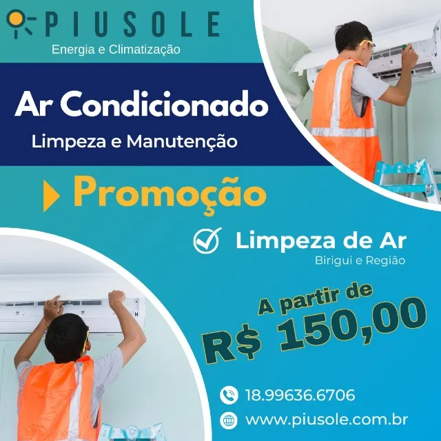 Ar Condicionado - Limpeza, Instalação e Manutenção
