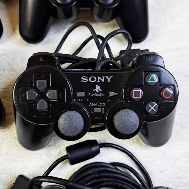Controles Originais PS2. Dual Shock Preto. Playstation 2. Joystick Revisados 100%. Envio - Foto 6
