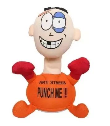 Boneco anti-estresse para aliviar a raiva.