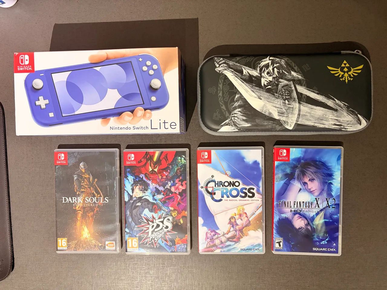 Kit Nintendo Switch Lite - Azul - Seminovo - Consoles de Vídeo