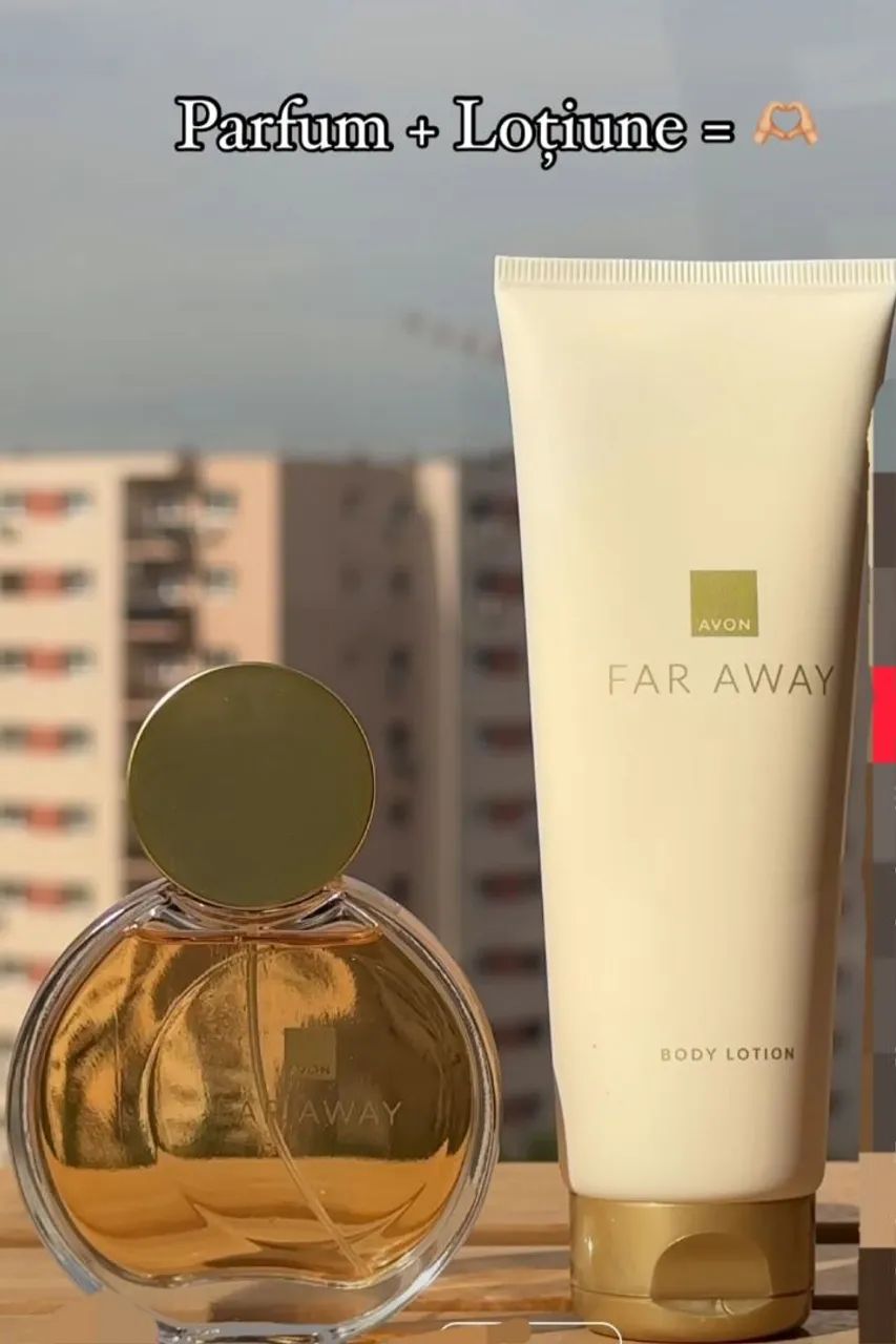 Perfume Far Away Avon + Loção Hidratante