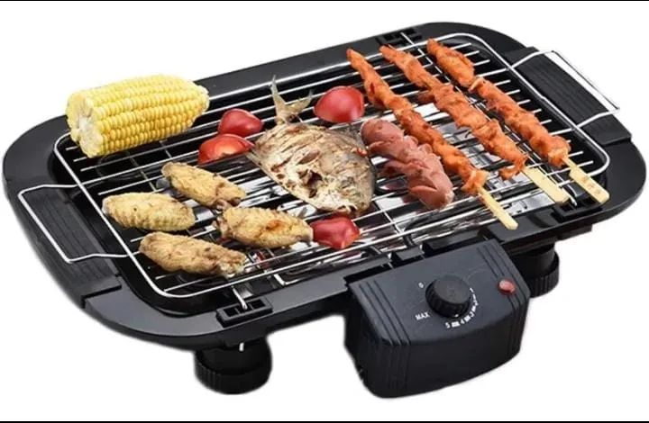 Churrasqueira Elétrica Sem Fumaça Grelhador De Mesa Portátil 2000 watts - Foto 2