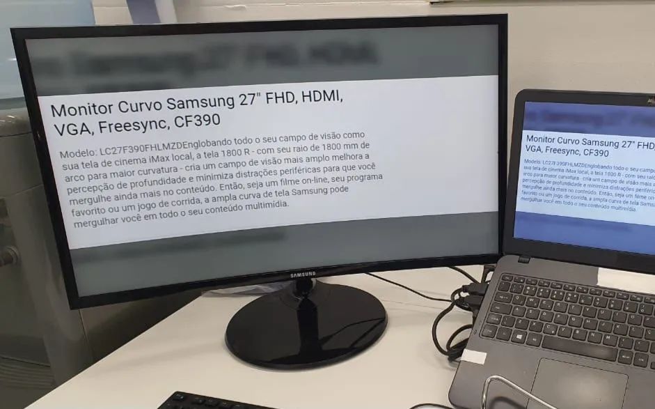 Monitor 27 CURVO - NOVO NA CAIXA64302741069314122