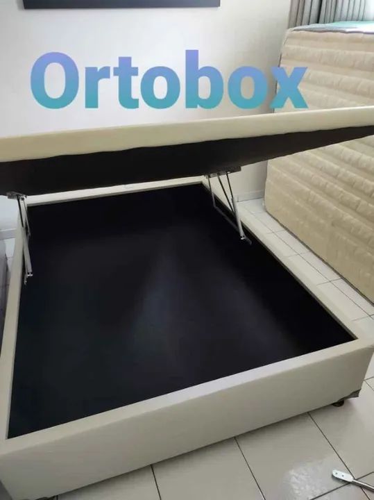 Cama Box Baú Solteirão com um ano de garantia - Foto 4