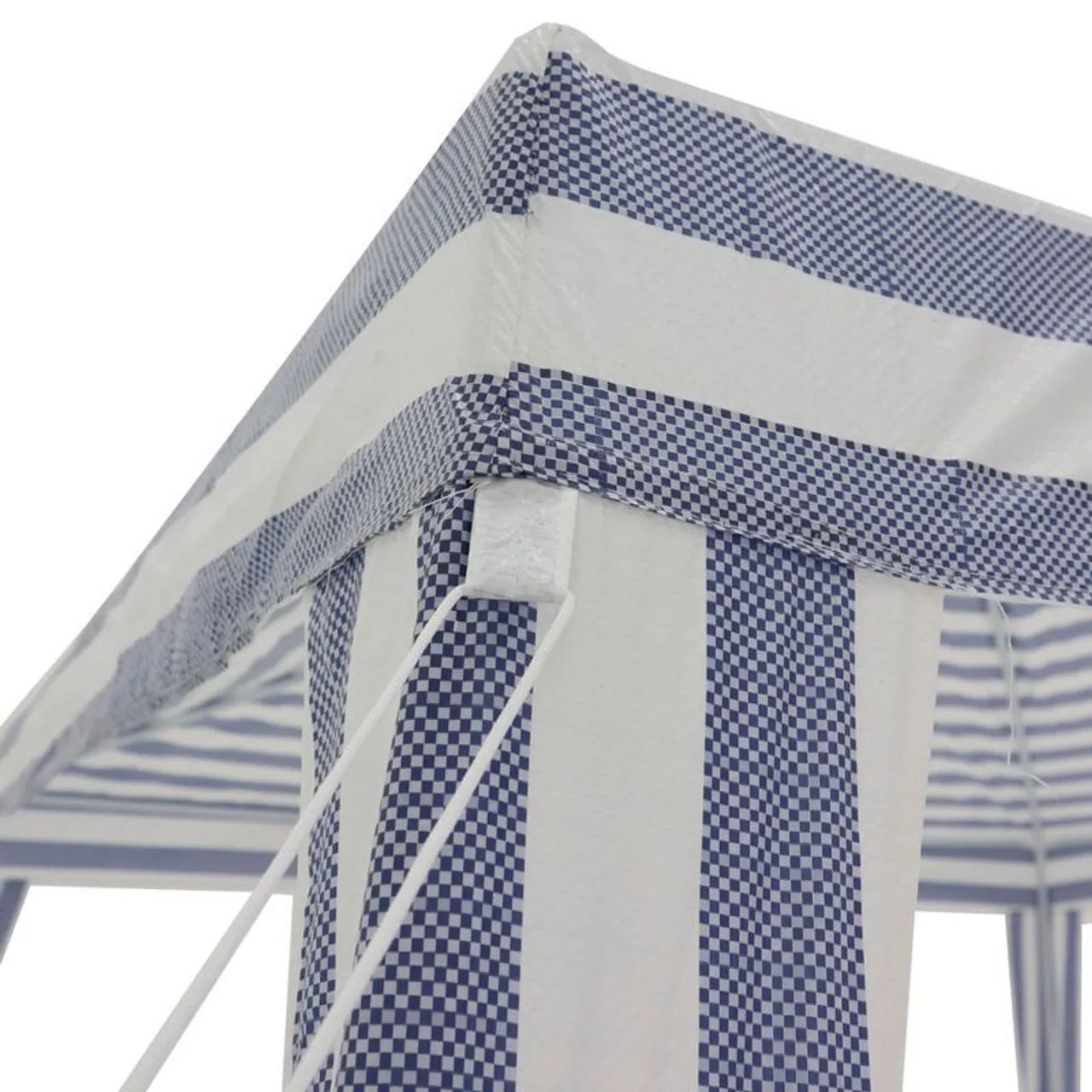 Tenda Gazebo Tubular 3m x 3m Polietileno Azul e Branca Bel - Foto 5