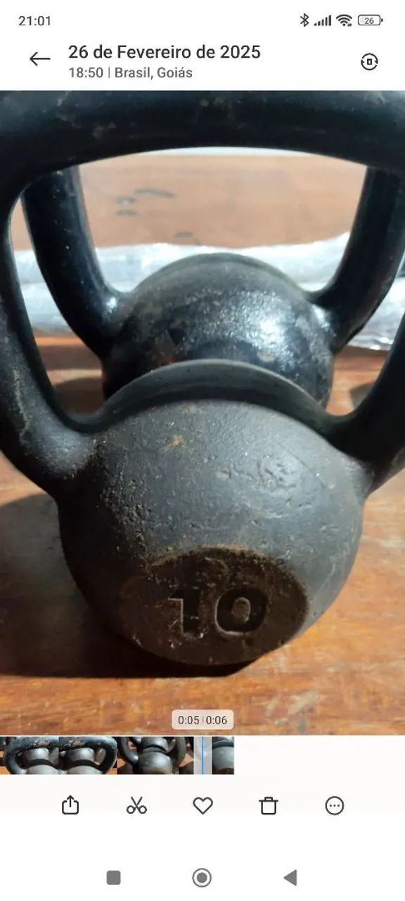 Kettlebell pintado usado  - Foto 4