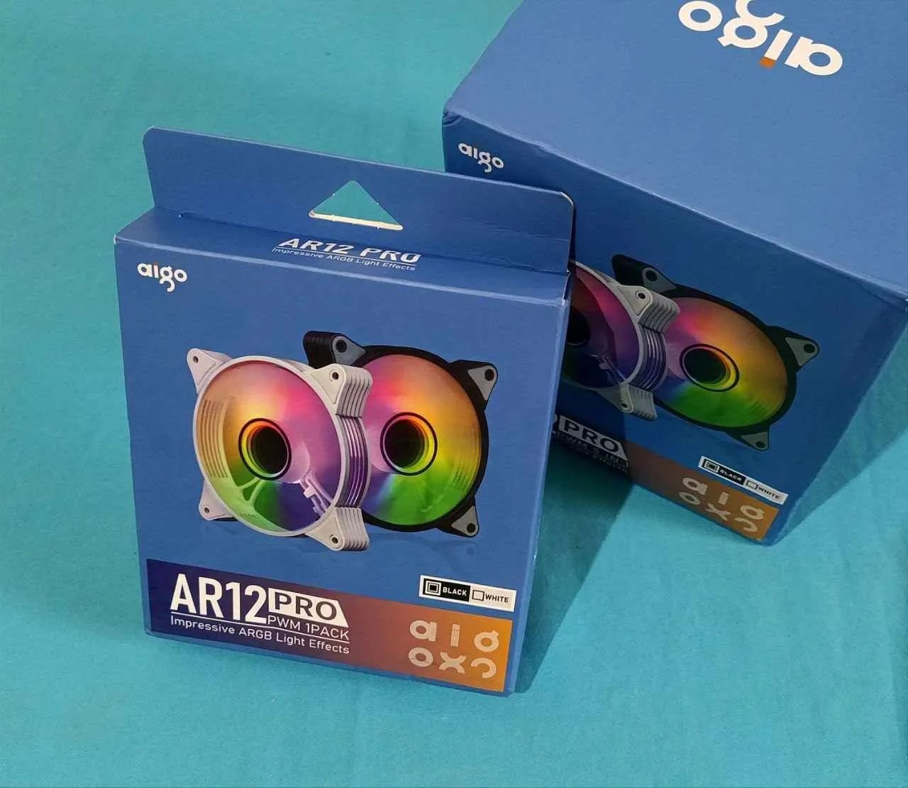 Kit de 5 Fans Aigo AR12 PRO, ARGB