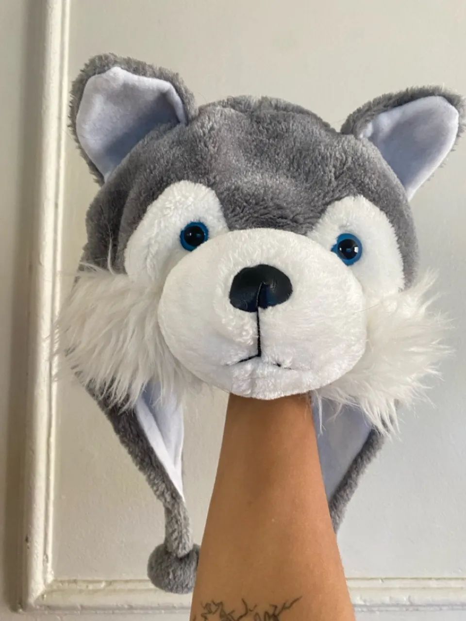 Chapéu de inverno cabeça de urso 