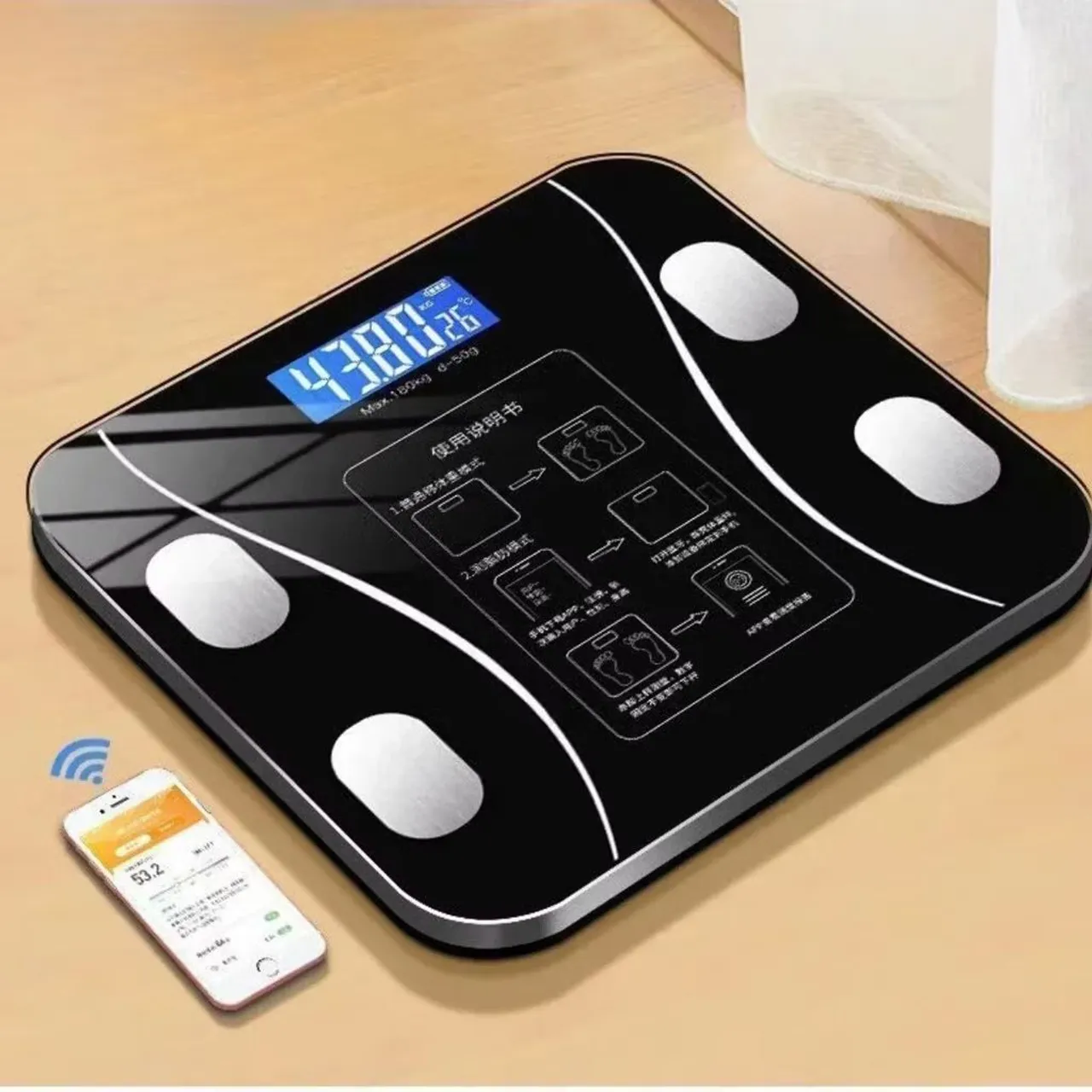 Balança Digital de Bioimpedância Corporal Bluetooth