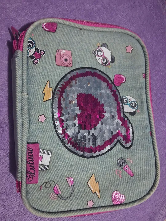 Estojo escolar jeans LULUCA
