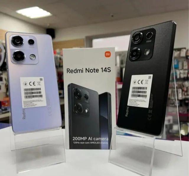 Redmi Note 14S 4G NFC 256+08 Lacrado Global Entregamos Preto Lilas 