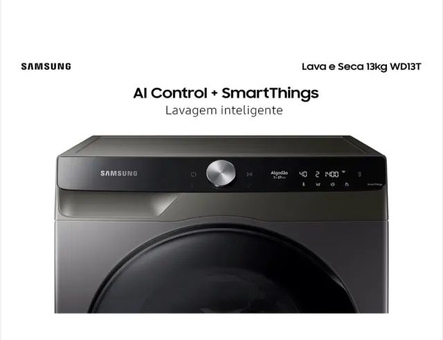 Samsung Lava e Seca 13kg WD13T EcoBubble - Nova Lacrada, Nota Fiscal e Garantia Oficial - Foto 3