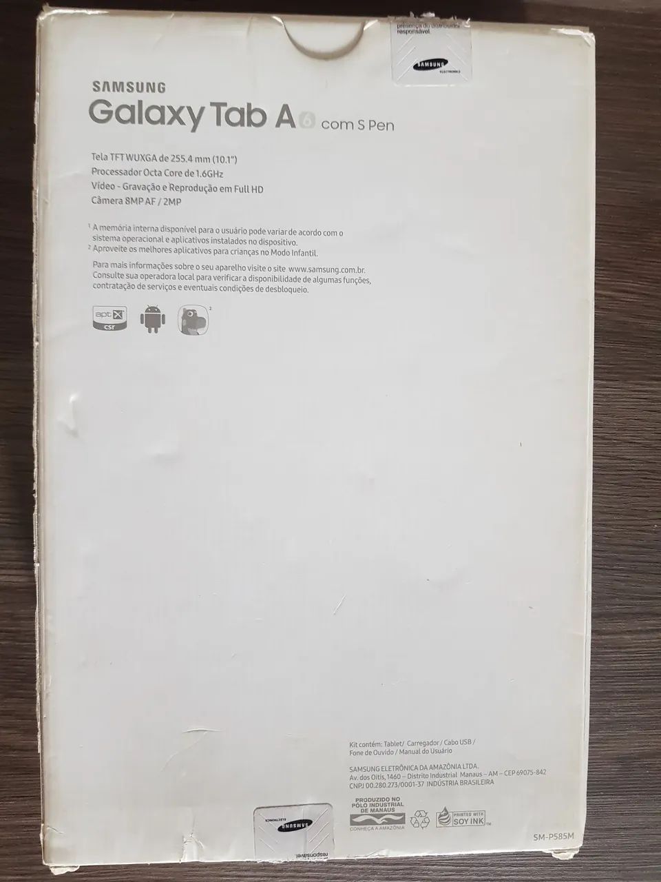 Tablet c/ NOTA FISCAL + duas S Pen GalaxyTAB A6 10.1" 4G SM-P585M Ótimo estado e bateria - Foto 4