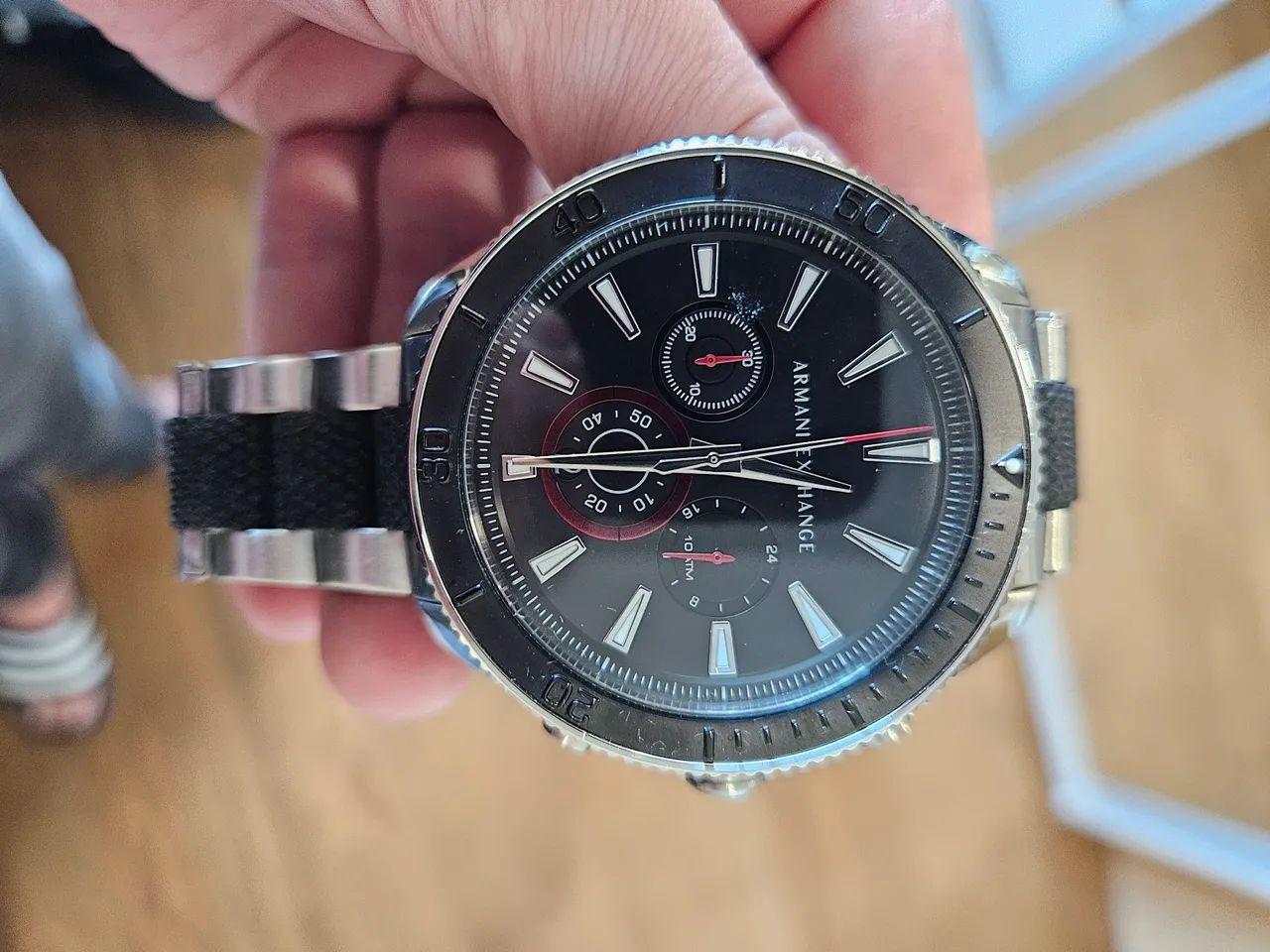 Relogio Armani Exchange AX1813 46mm bicolor - Foto 5
