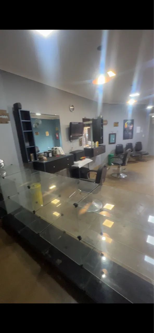 2 Bancada completa com espelho com bisotê barbearia/salão. - Foto 3