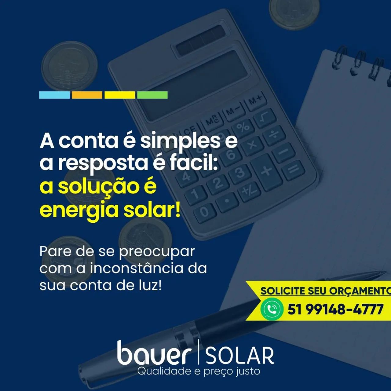 Energia solar, residencial, industrial, usina solar, ongrid, offgrid, híbrido - Foto 4