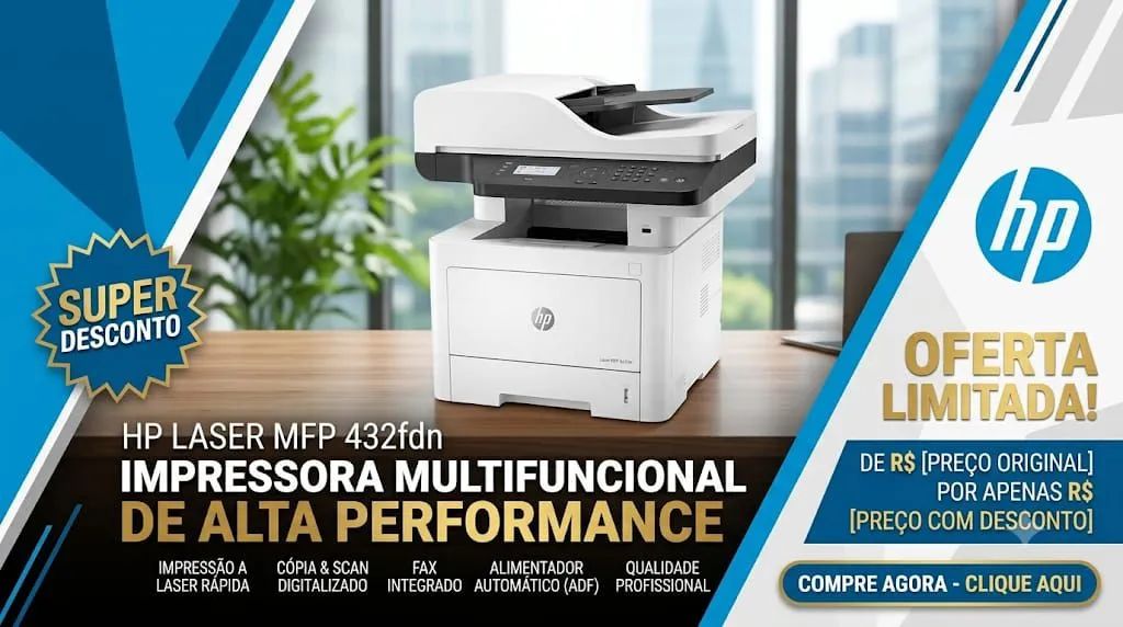 Impressora Laser HP 432fdn