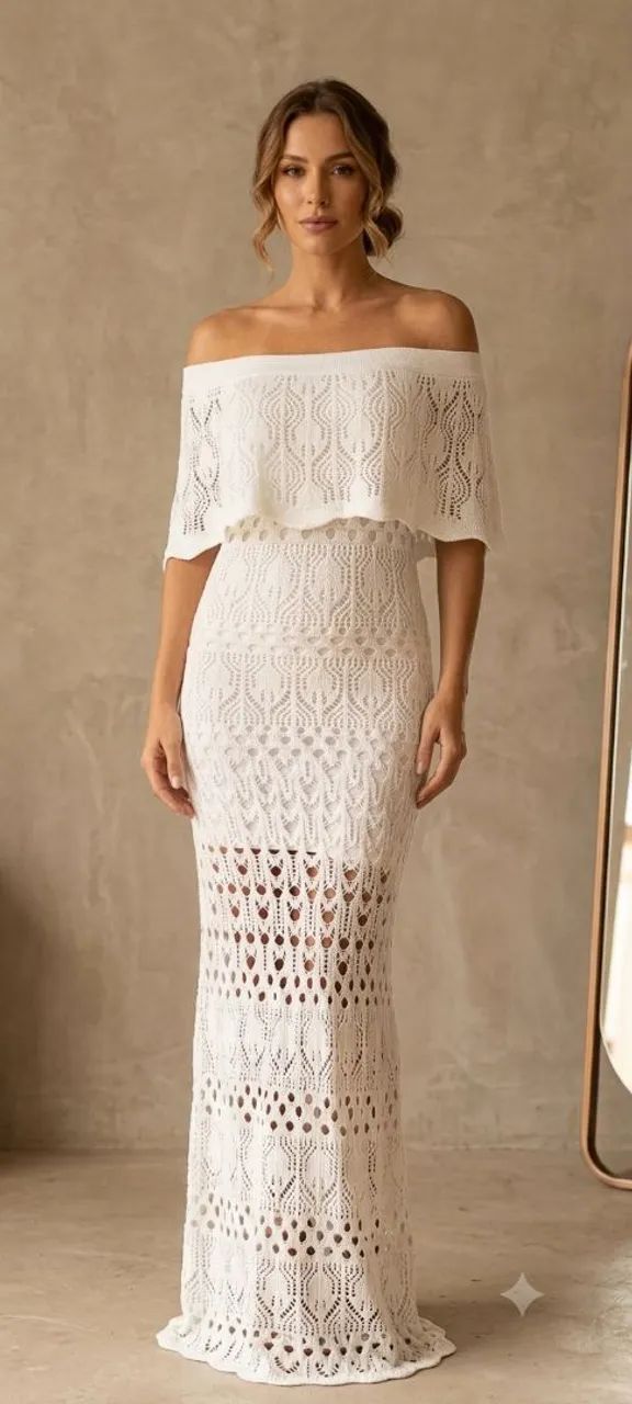 Vestido Branco de Renda