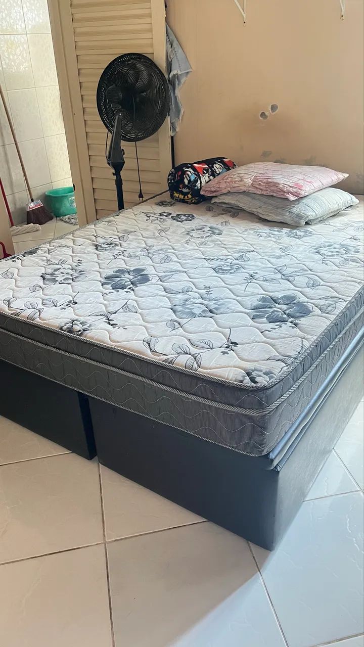 Cama box baú, tamanho casal - Ortobom - Foto 2