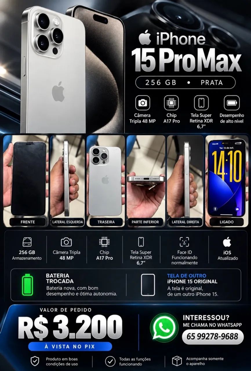 iPhone 15 pro Max 256Gb