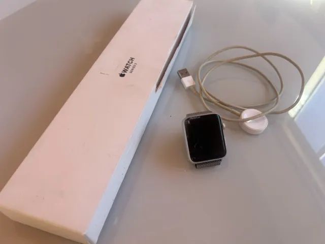 apple serie 3 42 mm - tela quebrada