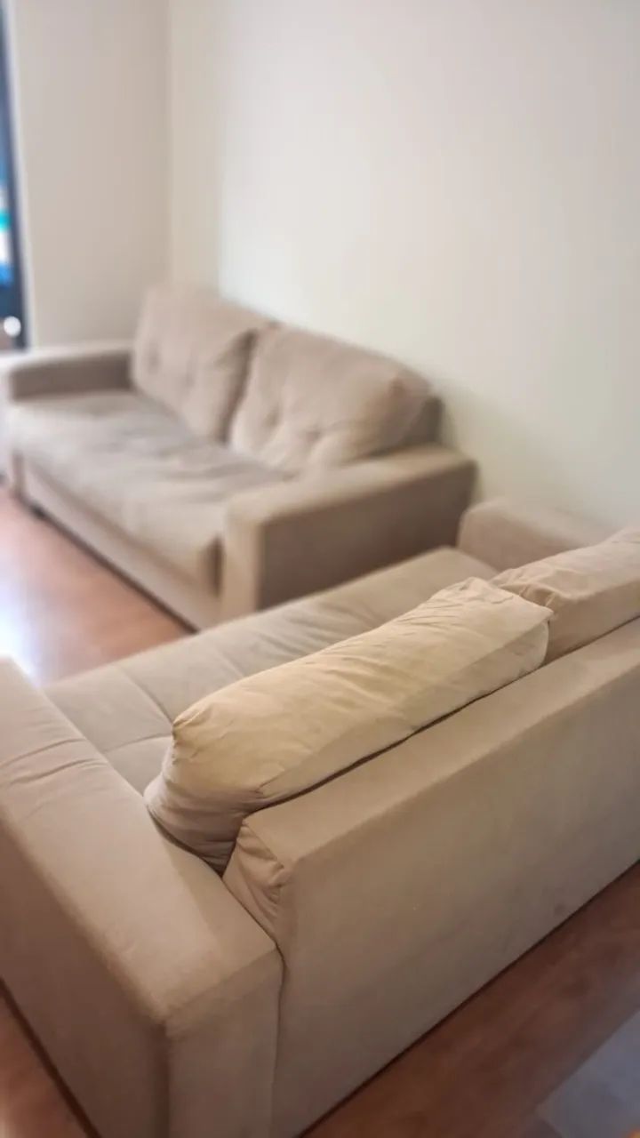 Sofá Campo Largo 2/3 Lugares em Suede - 2 Unidades Disponíveis - Foto 5