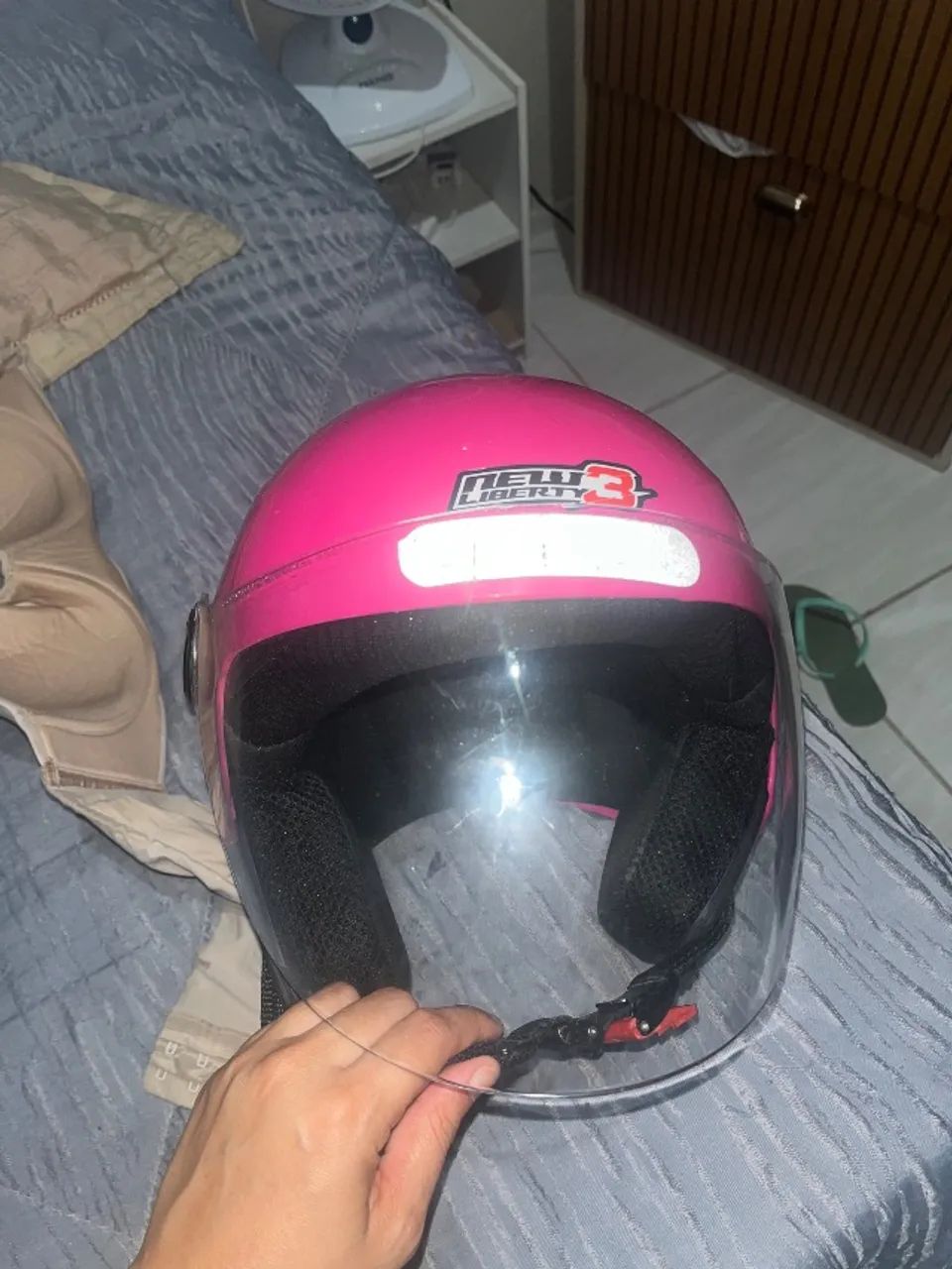 Capacete rosa