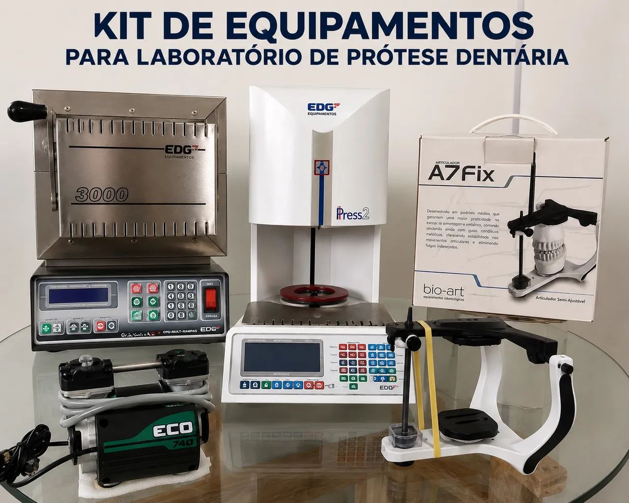 Kit de Equipamentos para Laboratório de Prótese Dentária