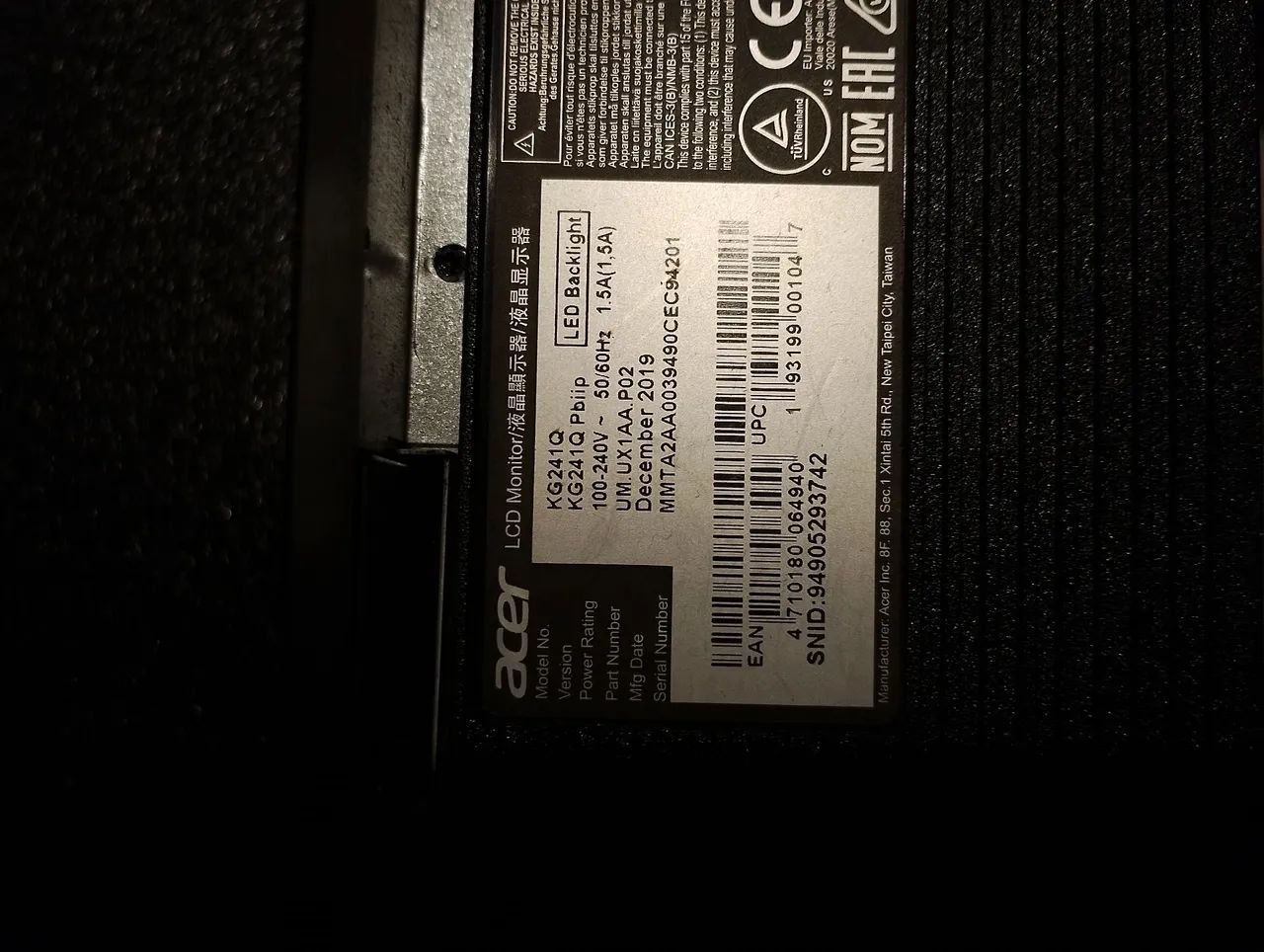 Monitor Gamer Acer 144hz  - Foto 3