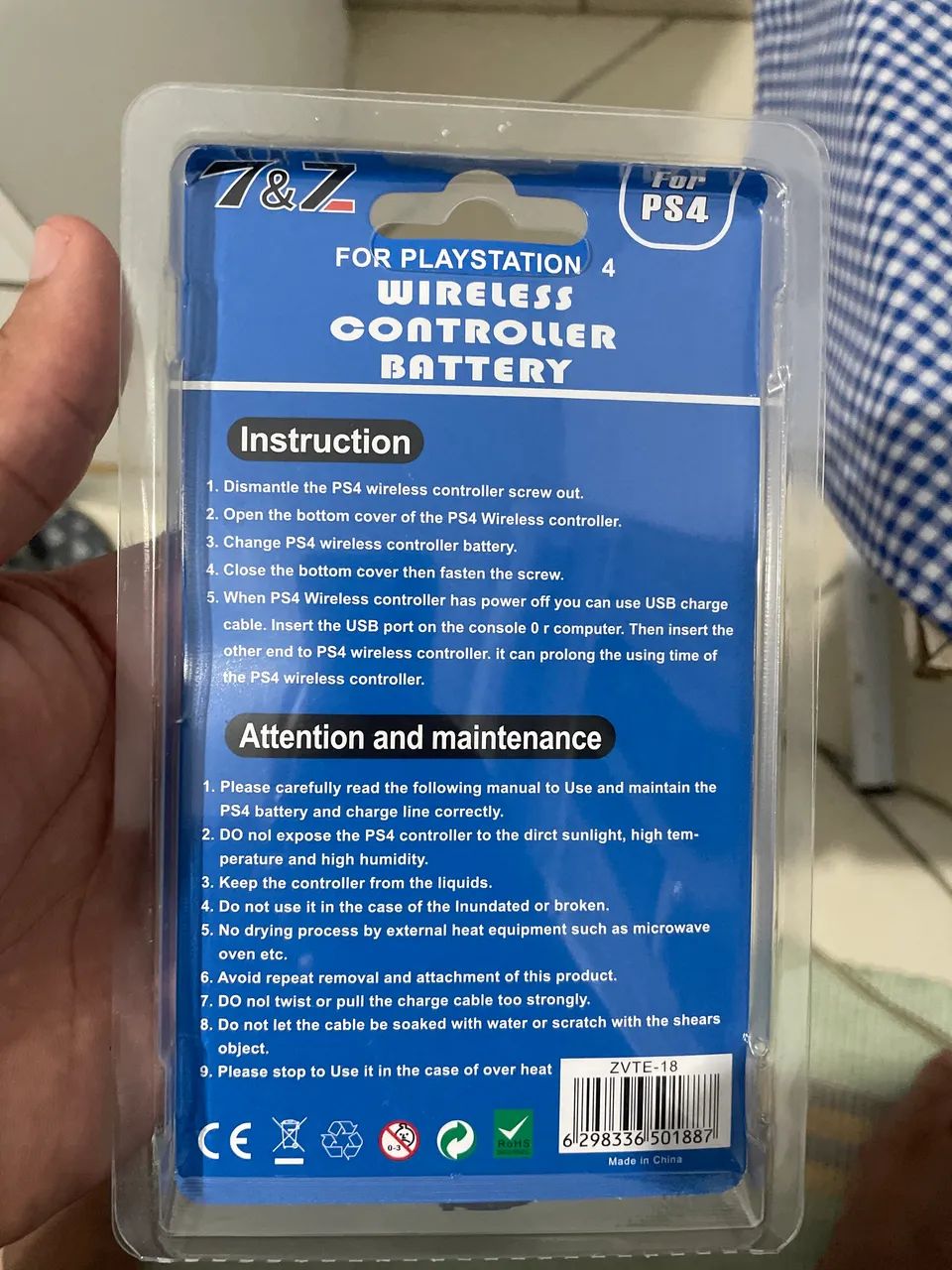 2 Baterias para controle PS4  - Foto 2