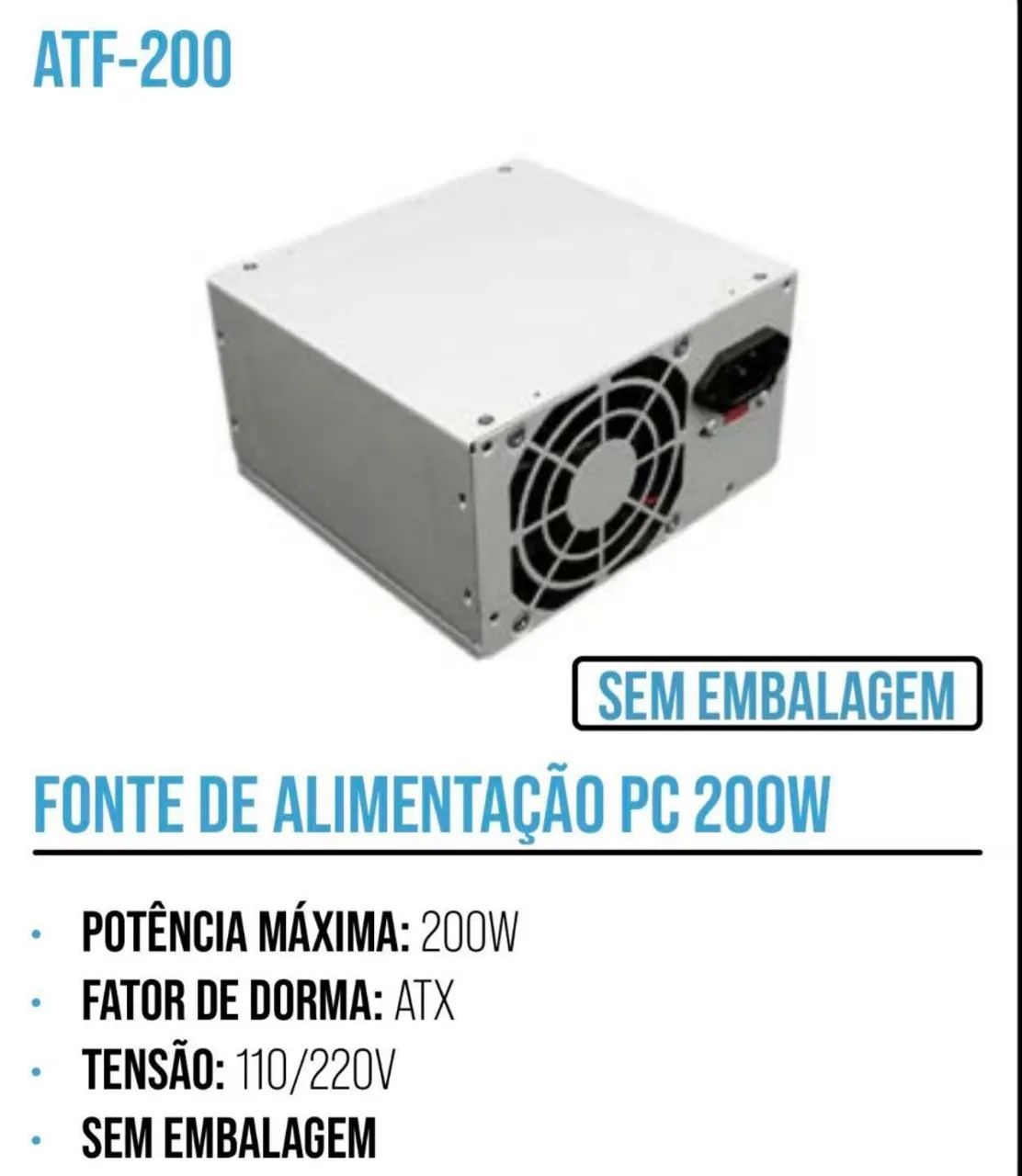 Fonte de alimentação para Pc  - Foto 2