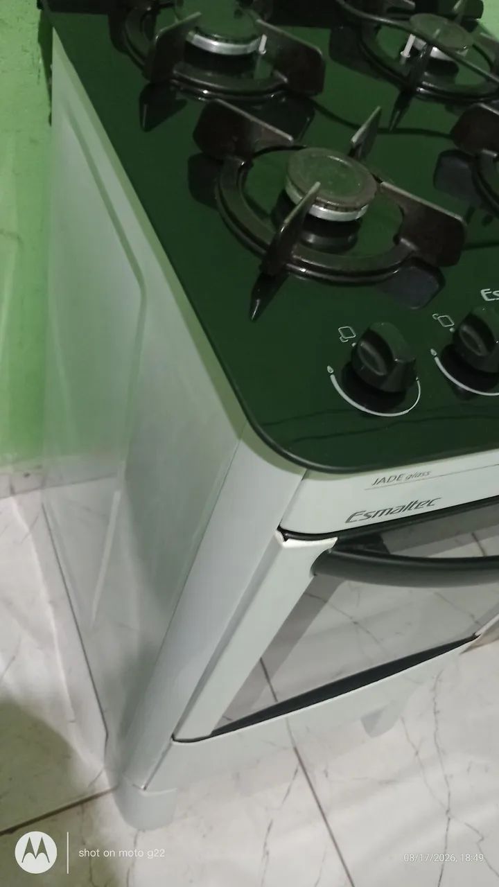 Fogão Esmaltec 4 bocas e forno Elétrico funcionando perfeitamente FAÇO ENTREGA  - Foto 4