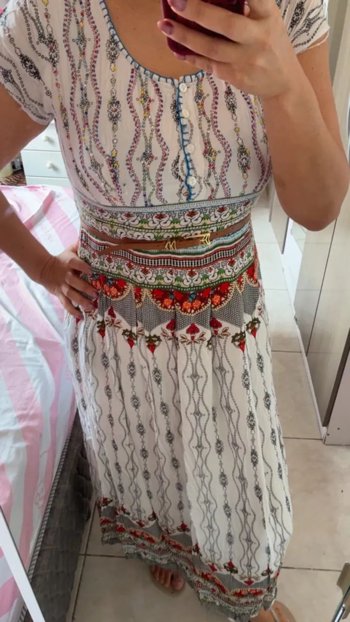 Vestido indiano longo m - Foto 2