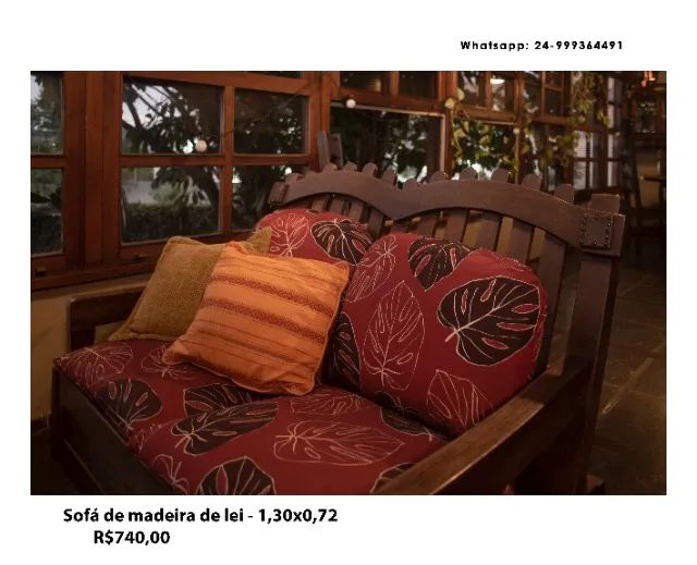 Sofá de madeira de lei65746288589569120