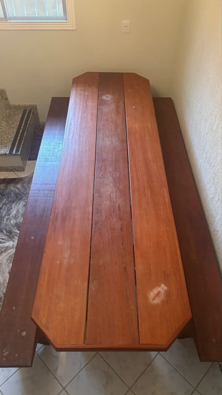 Mesa comprida para área de churrasco  - Foto 3