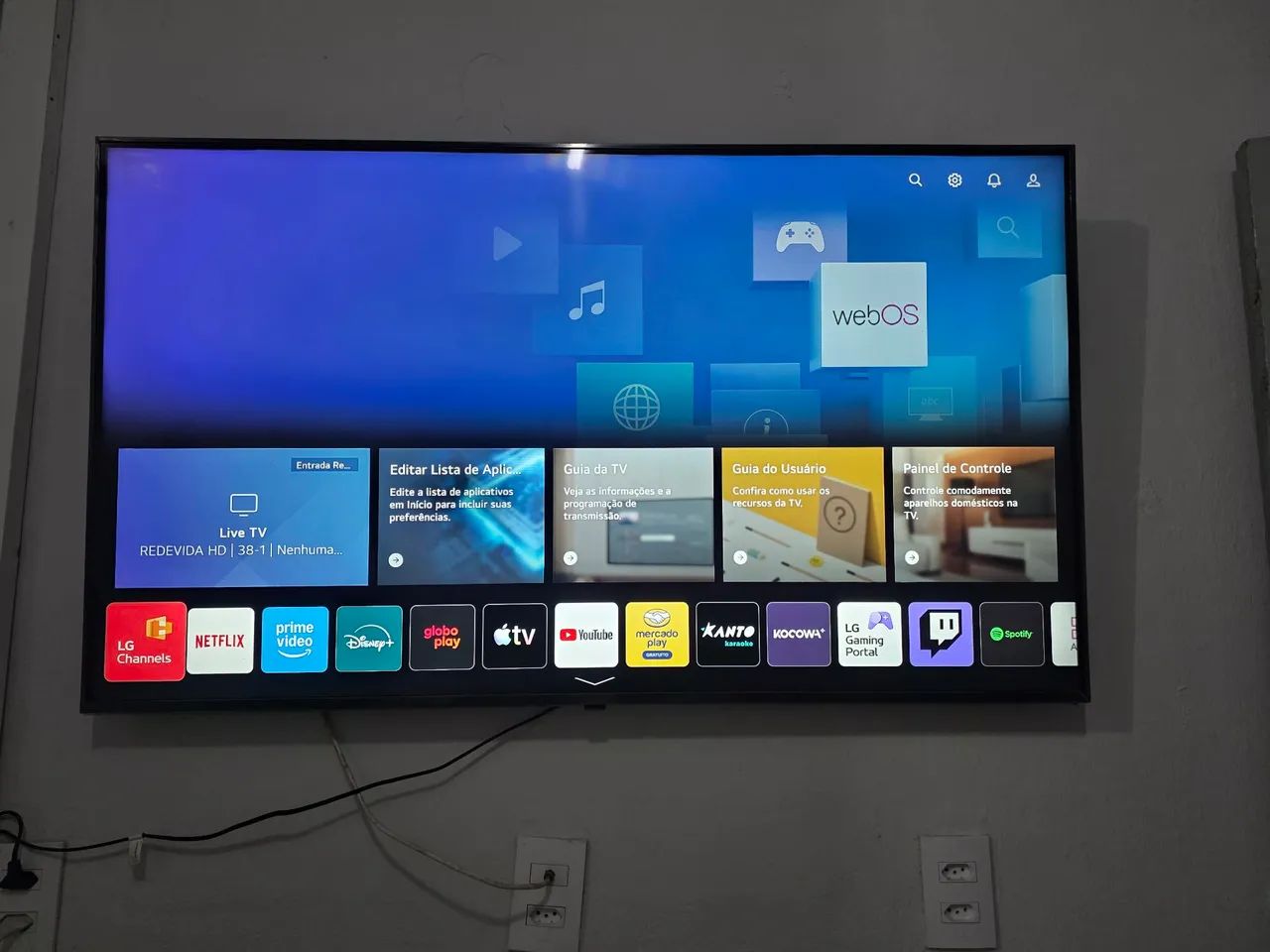 Tv LG 50 com inteligência artificial 