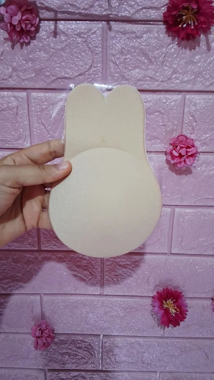 Sutiã adesivo push up bege M-G 