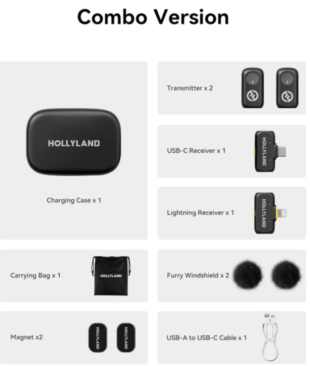 Lapela Microfone Hollyland A1 combo Original/Lacrado - Foto 2
