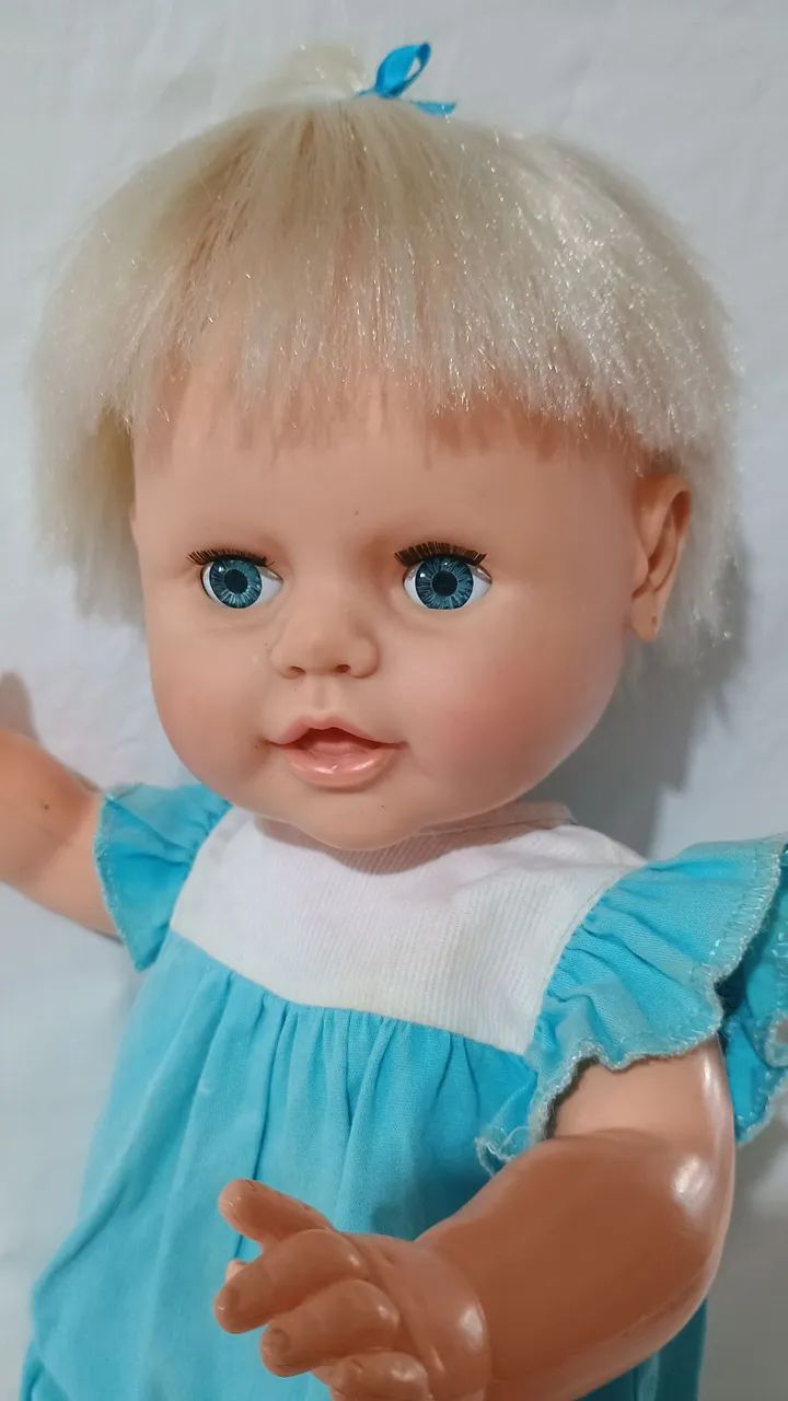 Boneca papinha da estrela com chorinho nas costas  - década de 80 - Foto 4
