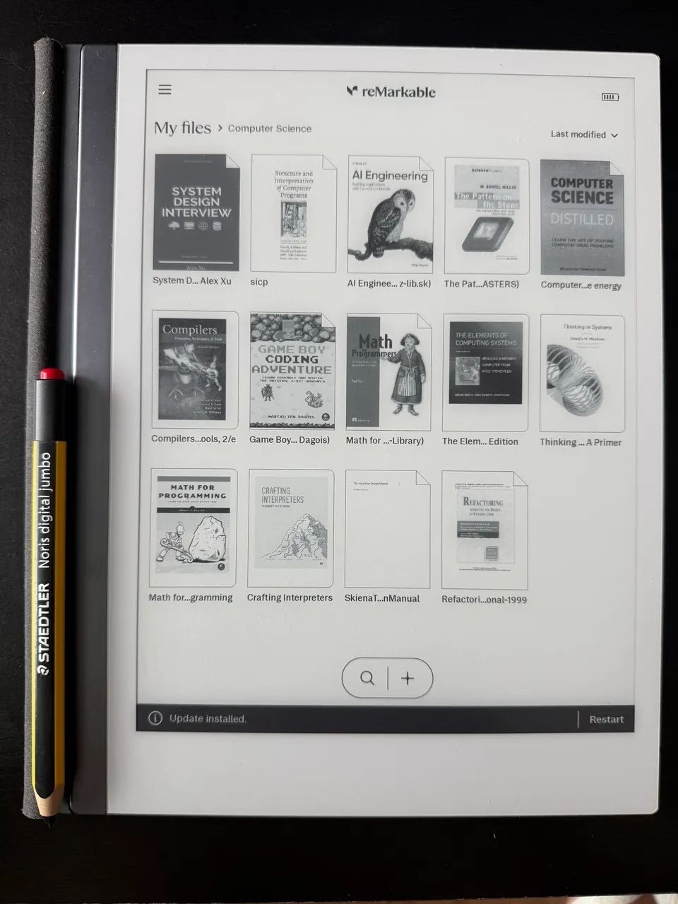 Remarkable 2 + Caneta STAEDTLER Noris Digital Jumbo