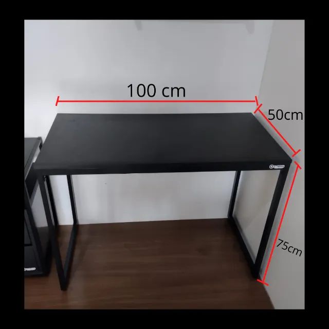 Escrivaninha Reforçada 1m NOVA Mesa Multiuso Industrial para Computador Notebook PC Gamer - Foto 4
