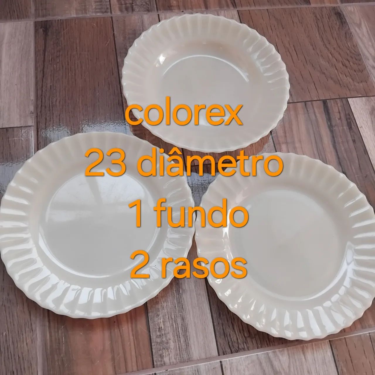 Pratos de refeição colorex rasos e fundo 