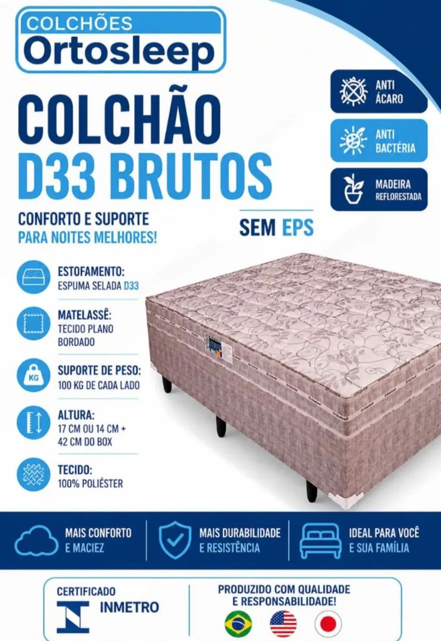 Colchão e base 